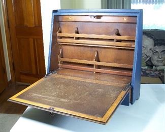 Antique wall-mounted secretary desk