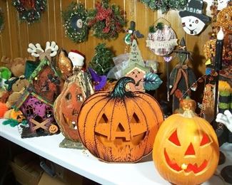 Lighted Halloween decor