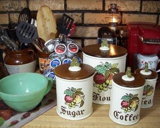 60's canisters & jadeite, Keurig