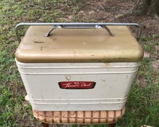 Vintage metal cooler