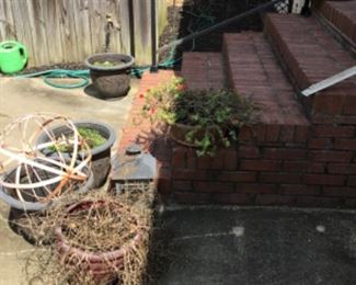 Lots of planters & stands