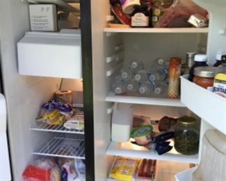 Inside of fridge and freezer