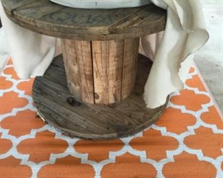 Cable spool is table