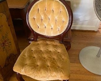 Vintage Victorian upholstered chair