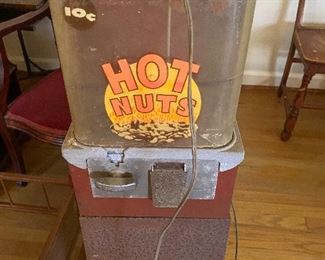 Close up of “Hot Nuts” machine - vintage 
