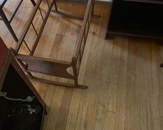 Vintage doll cradle - needs bottom