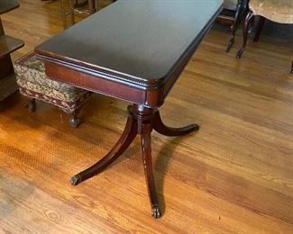 Table with top closed 