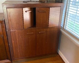 Large vintage music cabinet