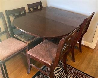 Table and 6 chairs