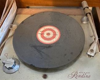 Rondine turn table in small record cabinet

