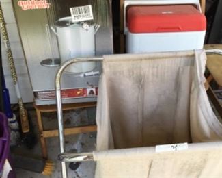 Cookware, ice chest, hamper