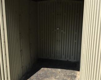 Inside of Outdoor plastic storage Building