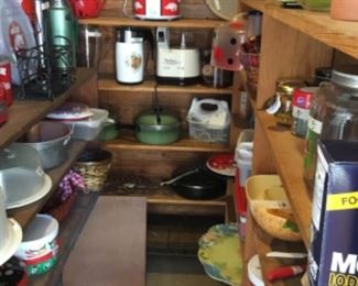 More! Crock pots, coffee maker, mixer, food processor, cookware, storage, tins .......