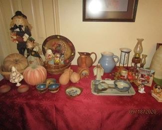 Fall decor and pottery