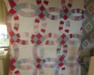 Hand stitched quilt - some stains