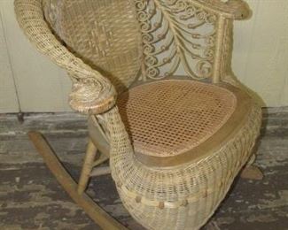 Heywood Wakefield Wicker Rocking Chair