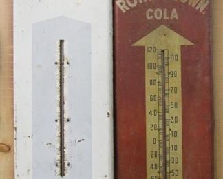 Metal Royal Crown Cola Thermometers 