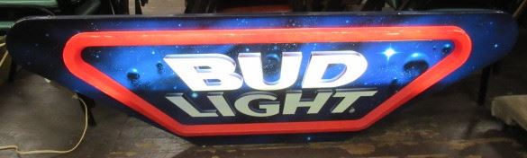 Lighted Bud Light Beer Sign