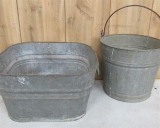 Metal Tub & Bucket