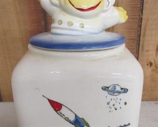 Jack in the Box Cookie Jar - Outer Space Motif - Made By Sierra Vista 