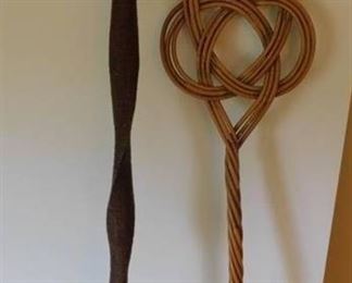 Walking Stick and Vintage Rug Beater