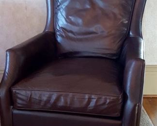 Bassett brown leather chair