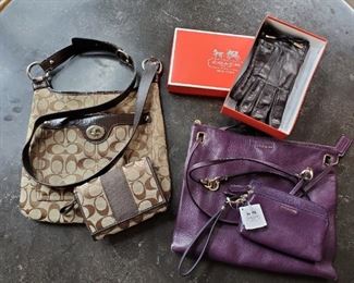 Coach bags, wallets and gloves
