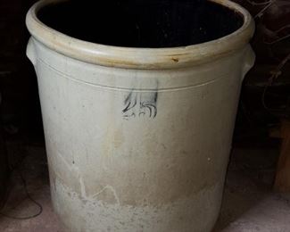 Large 25 Gallon Stoneware Crock