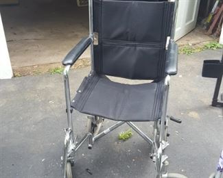 DMI Folding Transport Chair Travel Wheelchair - $50
