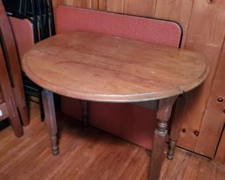 Drop leaf table and card table w/ four chairs