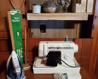 Singer Sewing Machine 2502 and Rowenta iron