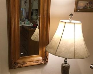 Beautiful Rectangle Quality Wood Framed Beveled Glass Mirror.