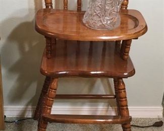 Vintage Twist style wood High Chair.