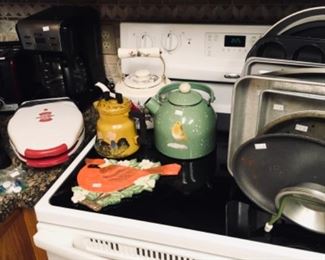 Kitchen Appliances and cookware.