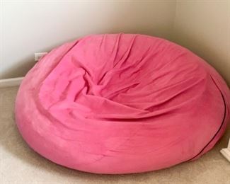 Large Pink Bean Bag Chair / Sack