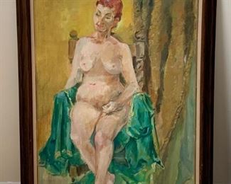 Framed Artwork / Painting - Nude