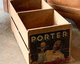 Wooden Crate with Porter Label