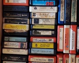 Assortment of 1970's 8-Track Tapes