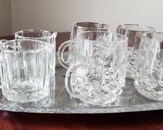 Assorted Crystal Cups