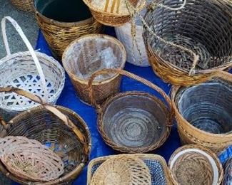 Multiple woven baskets. Sunday only 2 for 1.