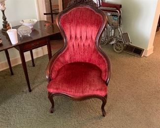 Victorian Dolly Madison chair