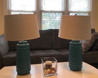 2 lamps, 32” high. 