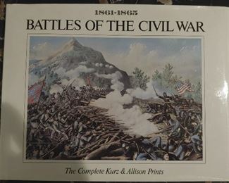 "Battles of the Civil War" Book of Prints by Kurz & Allison