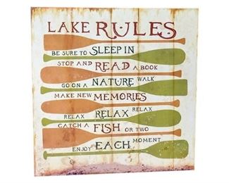 "Summer Memories" Lake Sign