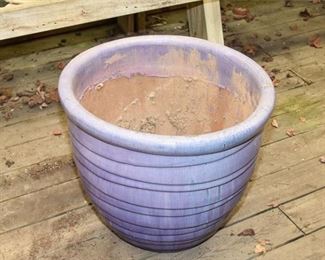 purple pottery