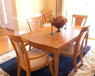 SOLD  *Pre-Sale Item*  -  Universal Furniture Dining Table w/ 2 leaf boards and protective coverings
