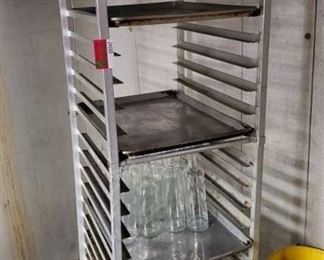 Full Size Sheet Pan Rack With Contents
