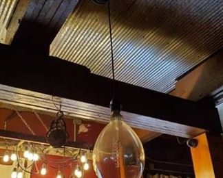 (3) Antique Pulleys With Lights