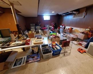 full basement with lots of variety