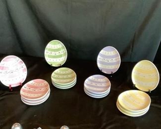 Spring Pastel Egg Plates and Cups